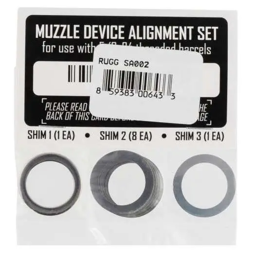RUGGED SUPPRESSORS SHIM KIT 5/8X24